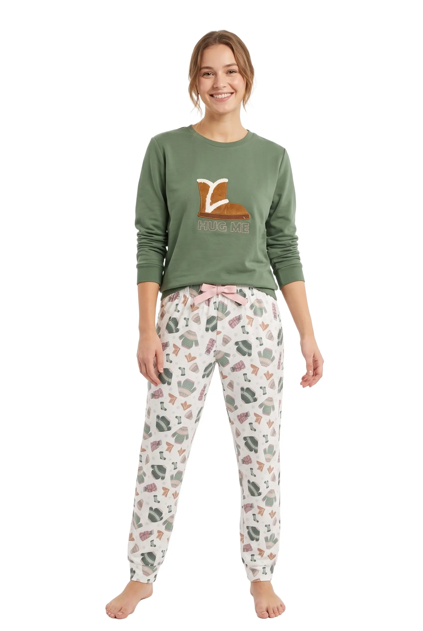 Women Long Sleeve Brushed Pyjama Mcova 267846