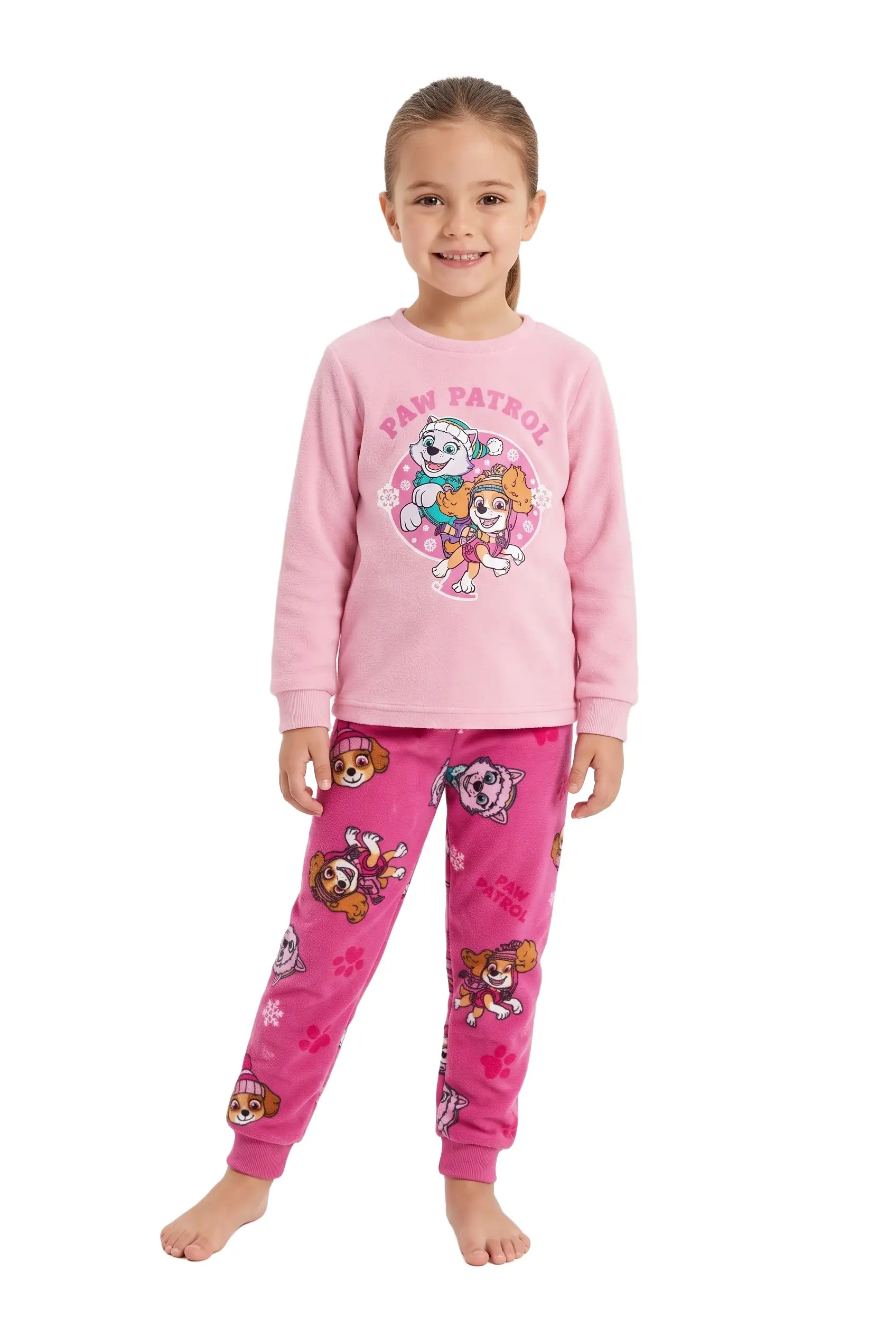 Girls Paw Patrol Soft Coral Fleece Pyjama ZH55721