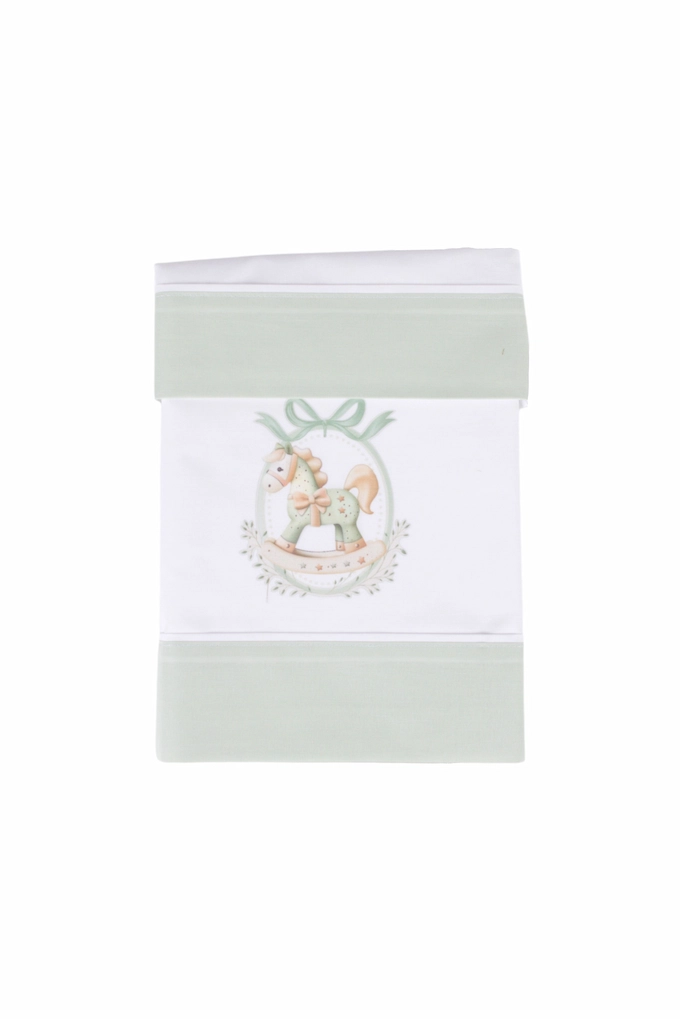 Cubes Cotton Printed Baby Carry Cot Set