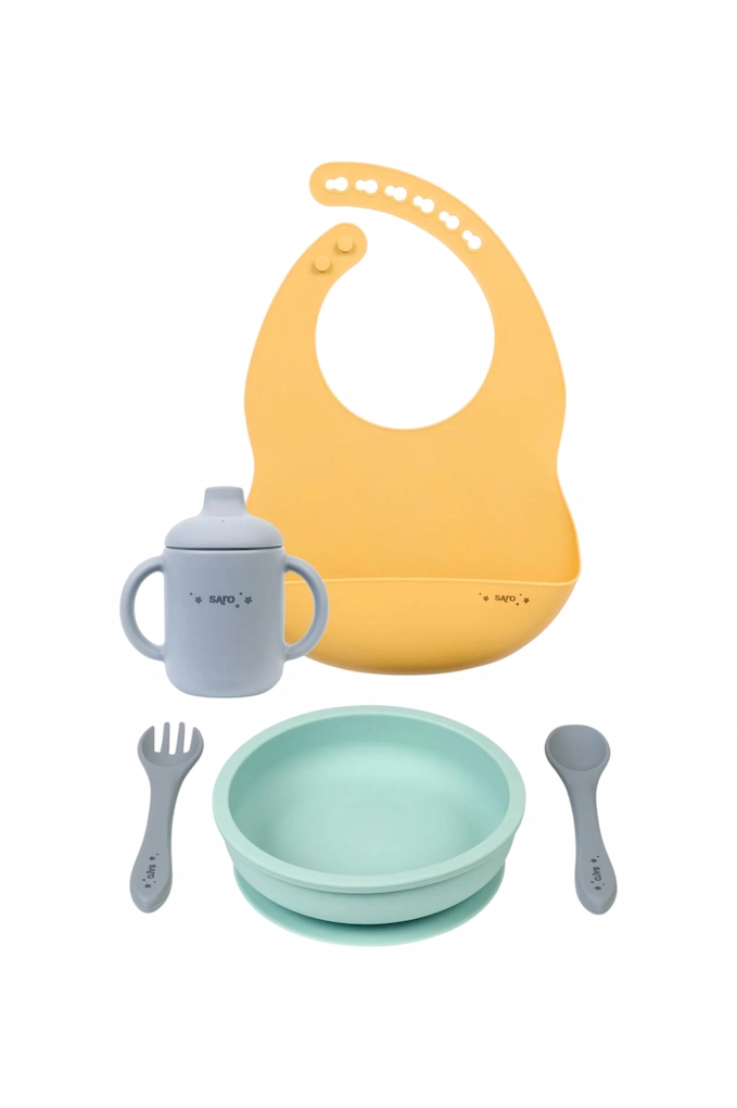 17511 Feeding Silicone 5 Pieces Baby Set