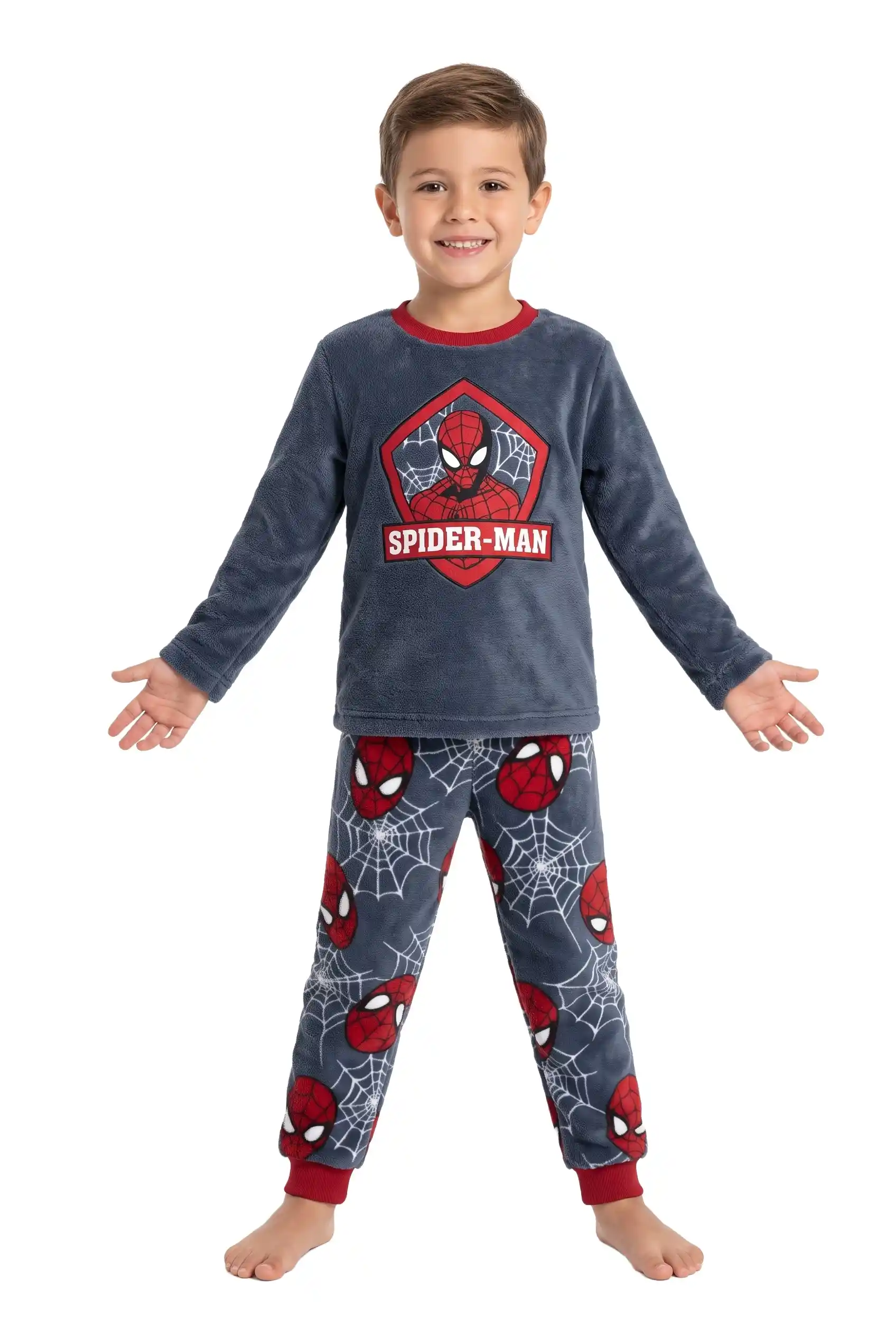 Boys Spider-Man Soft Coral Fleece Pyjama ZH55709