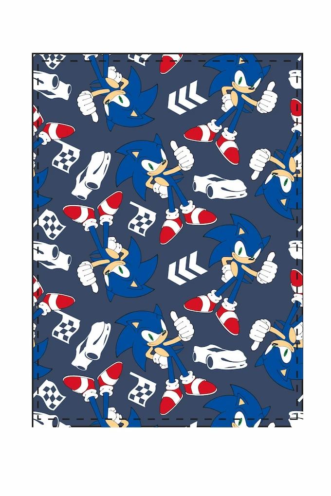 Sonic Printed Coral Fleece Blanket ZH83421