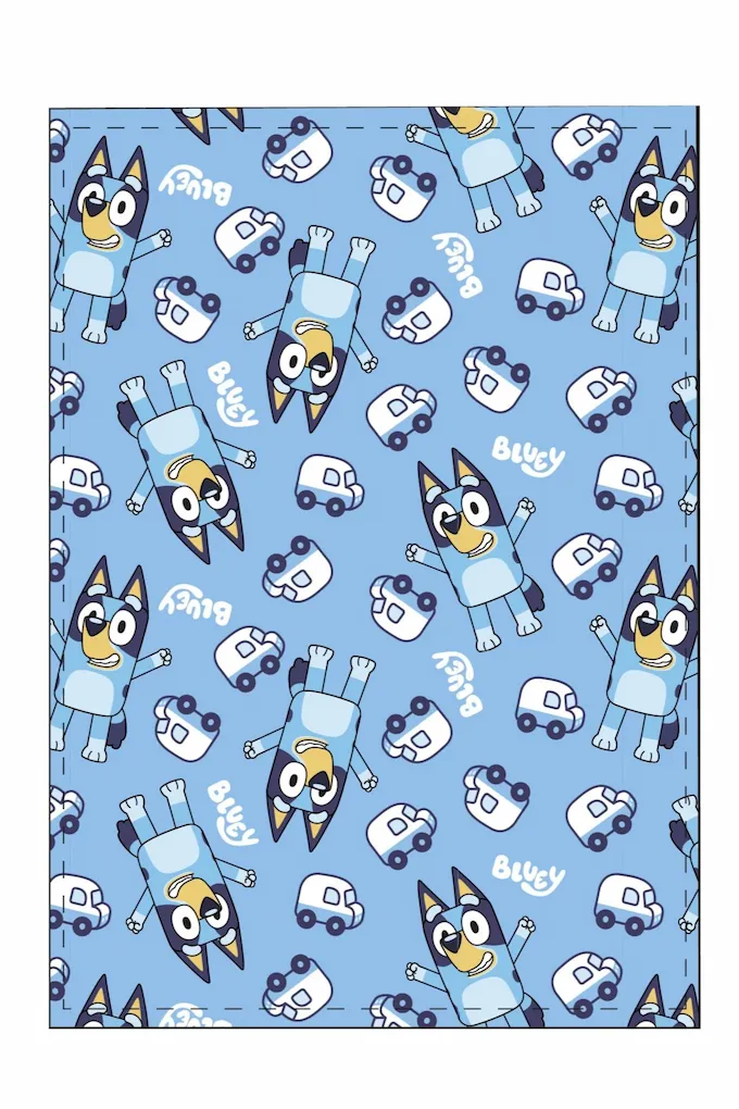 Bluey Printed Coral Fleece Blanket 100x140 cm ZH83414