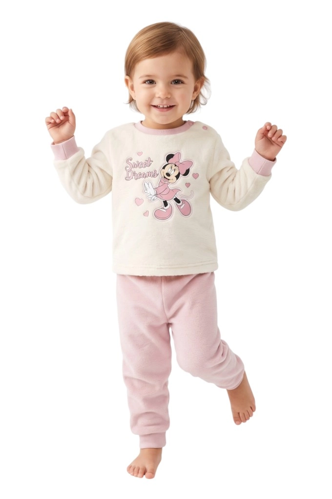 Baby Girls Coral Fleece Minnie Pyjama ZH55896