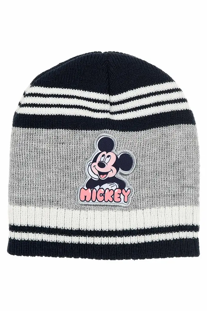 Baby Knitted Hat with Mickey Mouse Print ZH45000