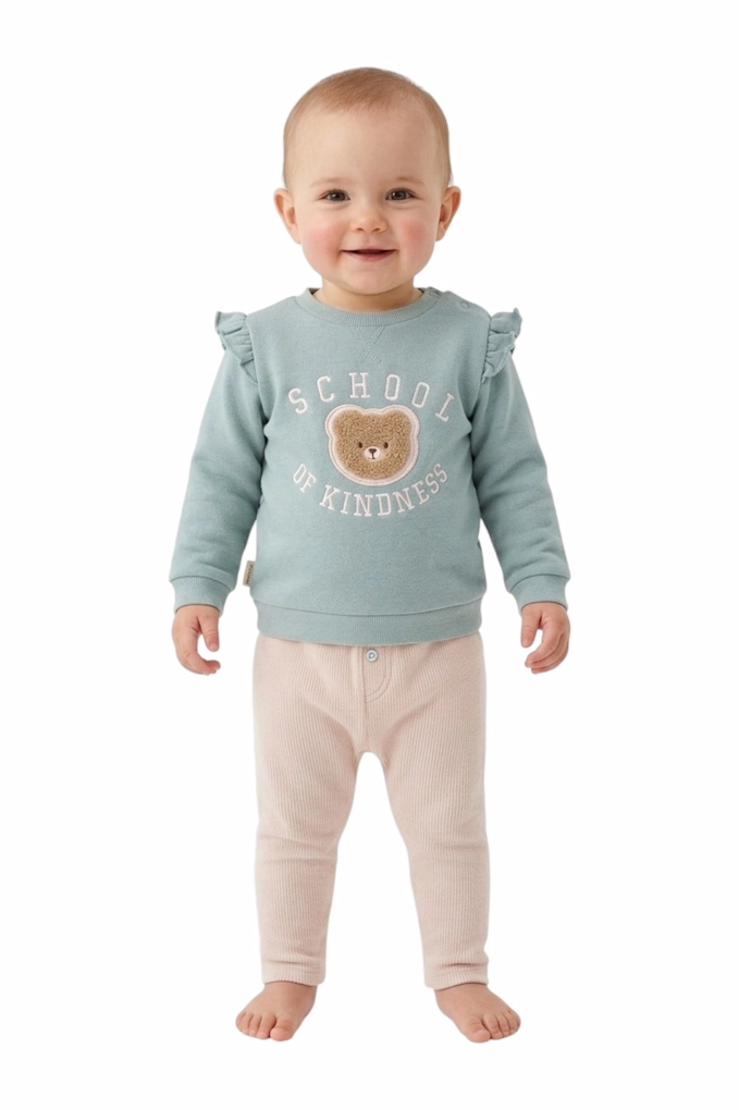 25471 Printed Thermal 2 Pieces Baby Set