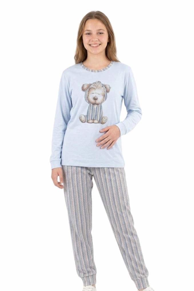 3658 Girl Teenager Thermal Printed Pyjama Set