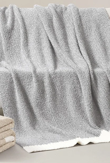 Soft Textured Knit Throw Blanket Dolz ANGORA
