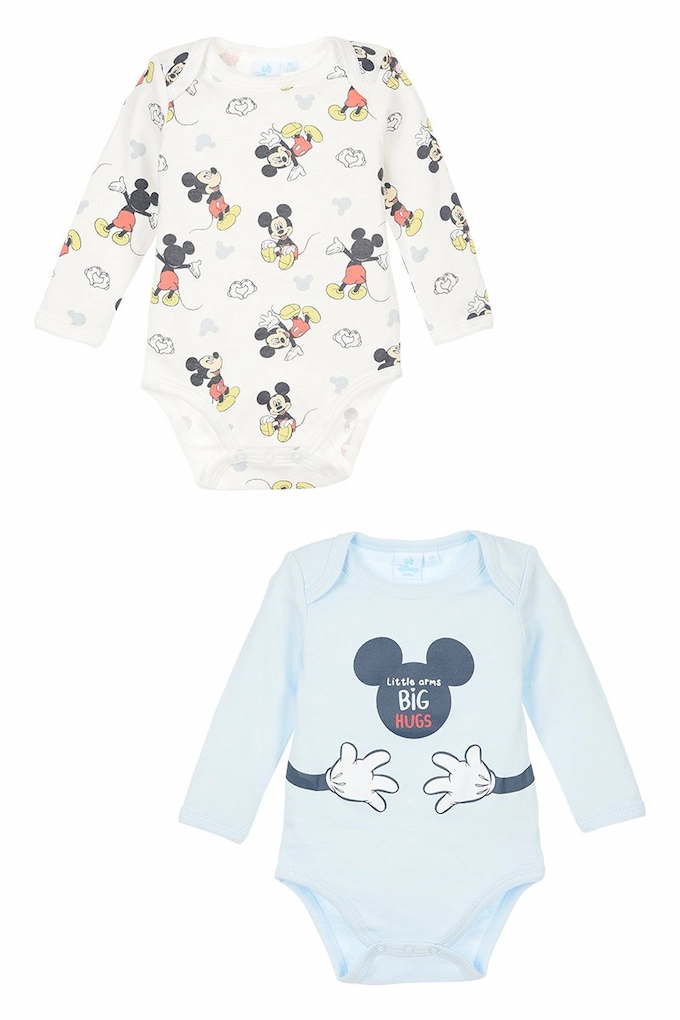 Long Sleeve Mickey Baby Bodies Brushed Cotton Disney ZH03027