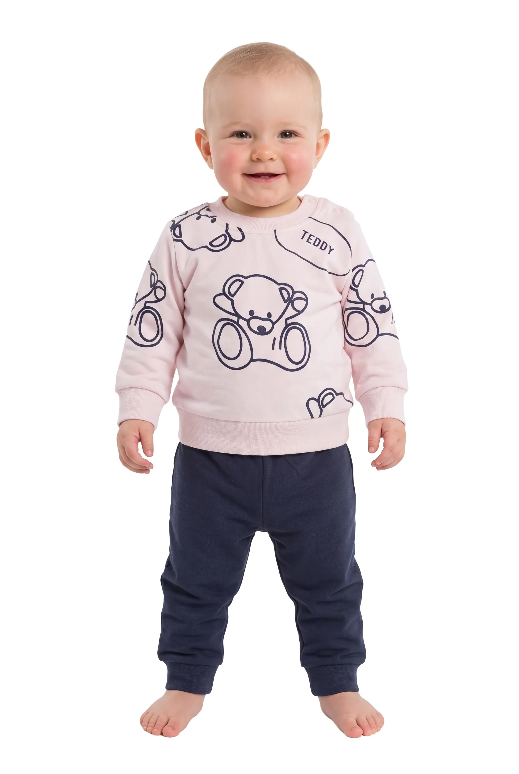 Baby Girls Brushed Cotton Tracksuit Fiil Fashionwear JK27B