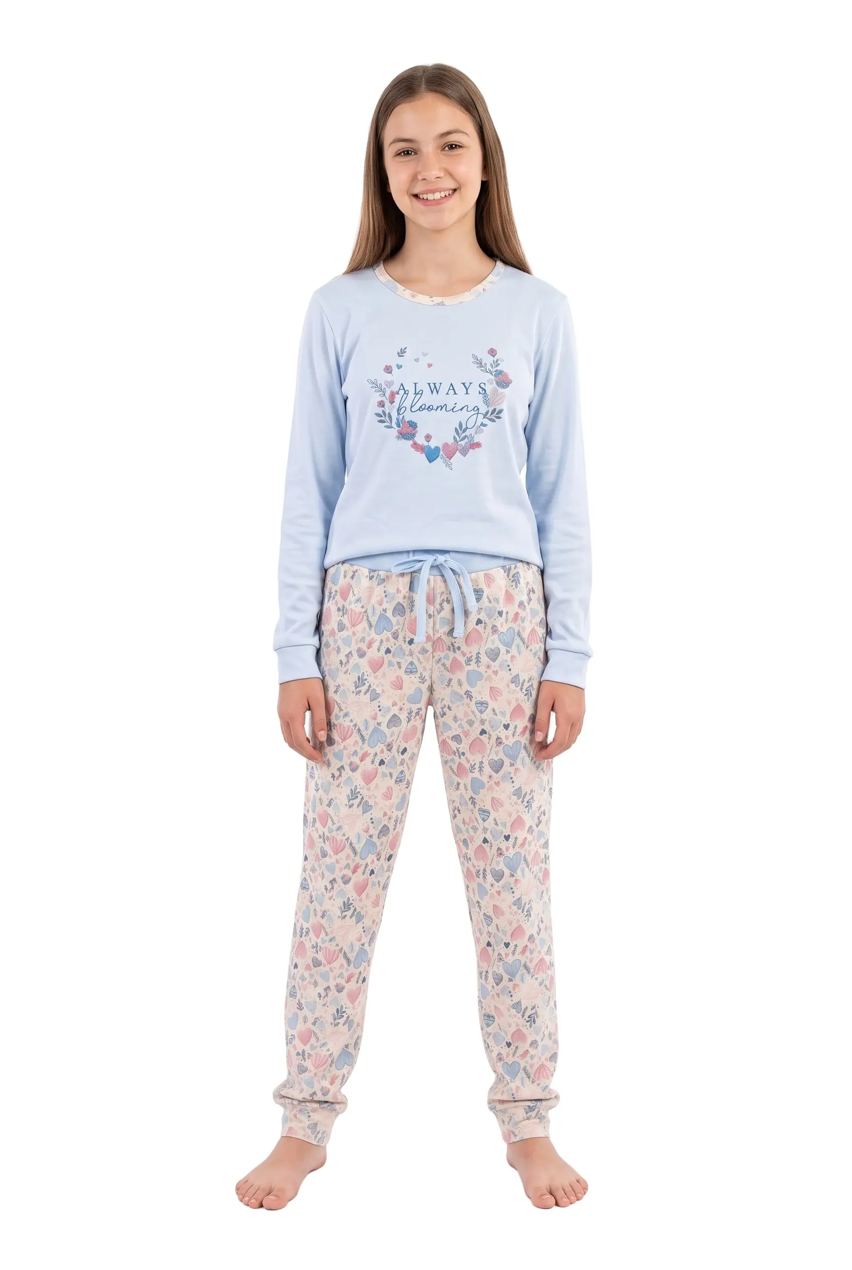 Teenager Brushed Long Sleeve Pyjama Fiil Fashionwear 3658/2