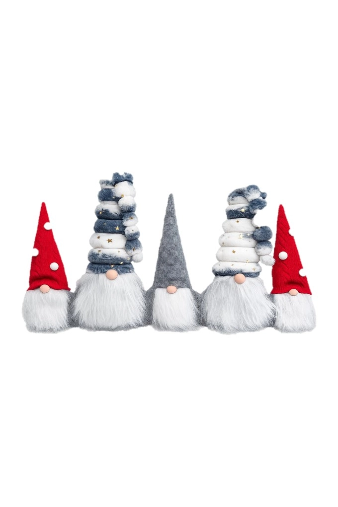 Christmas Gnomes Draft Stopper Soft Plush 26-507