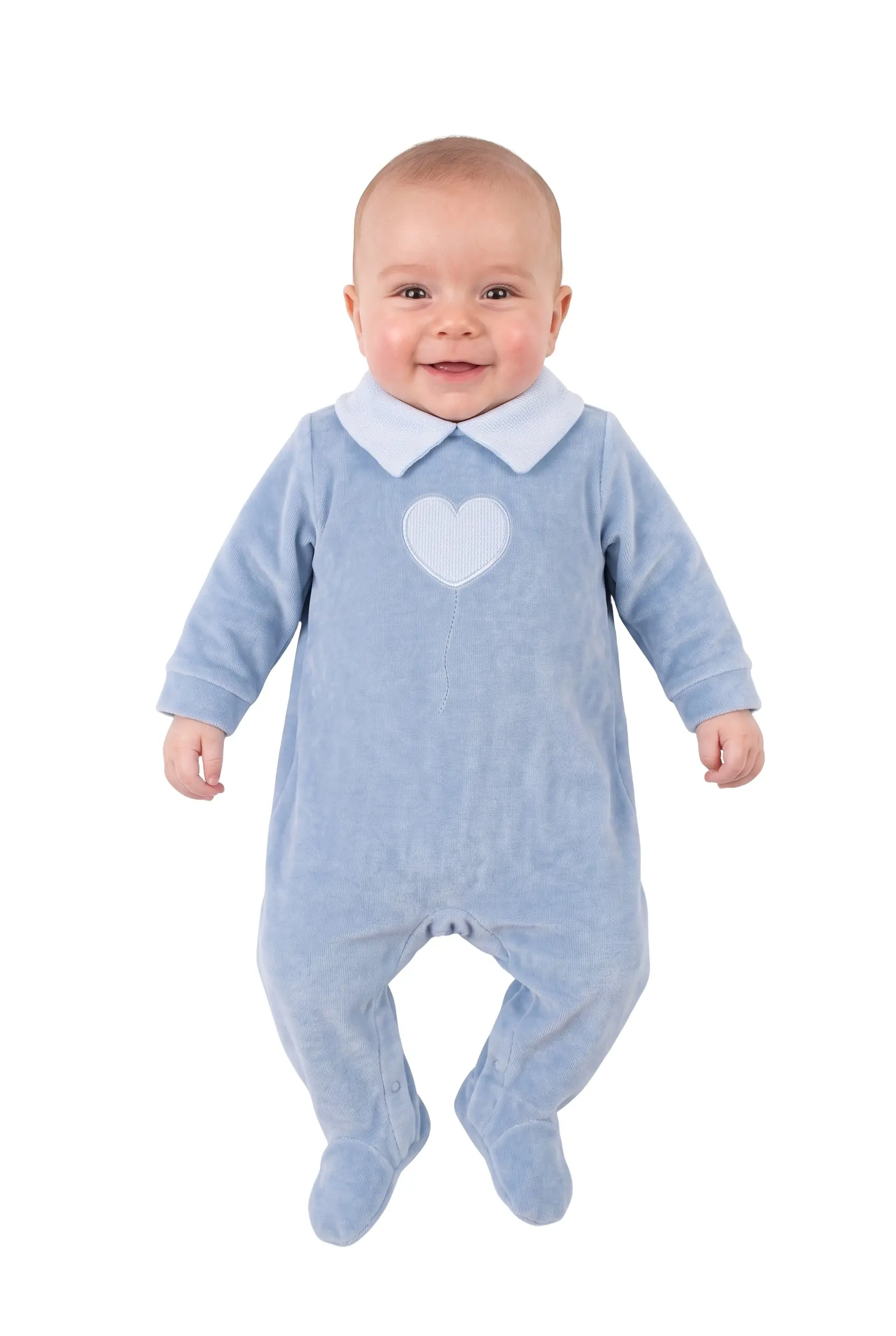 Baby Boy Soft Velour Babygrow Fiil Fashionwear 2541B/B