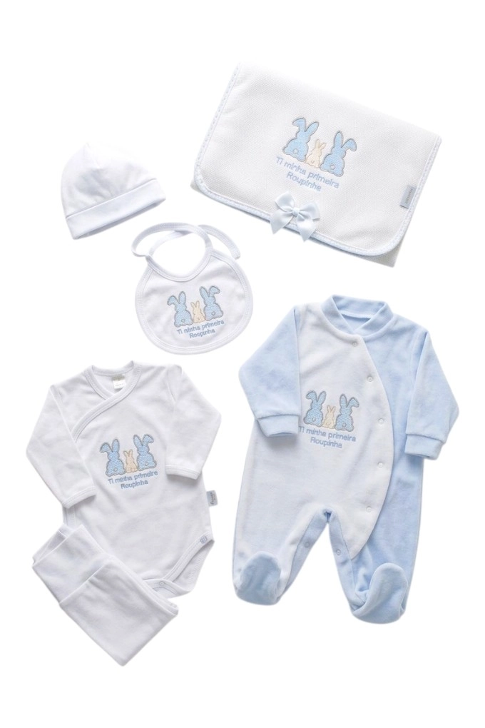 Baby 6-piece First Clothing Set Velvet Brushed CJT-16