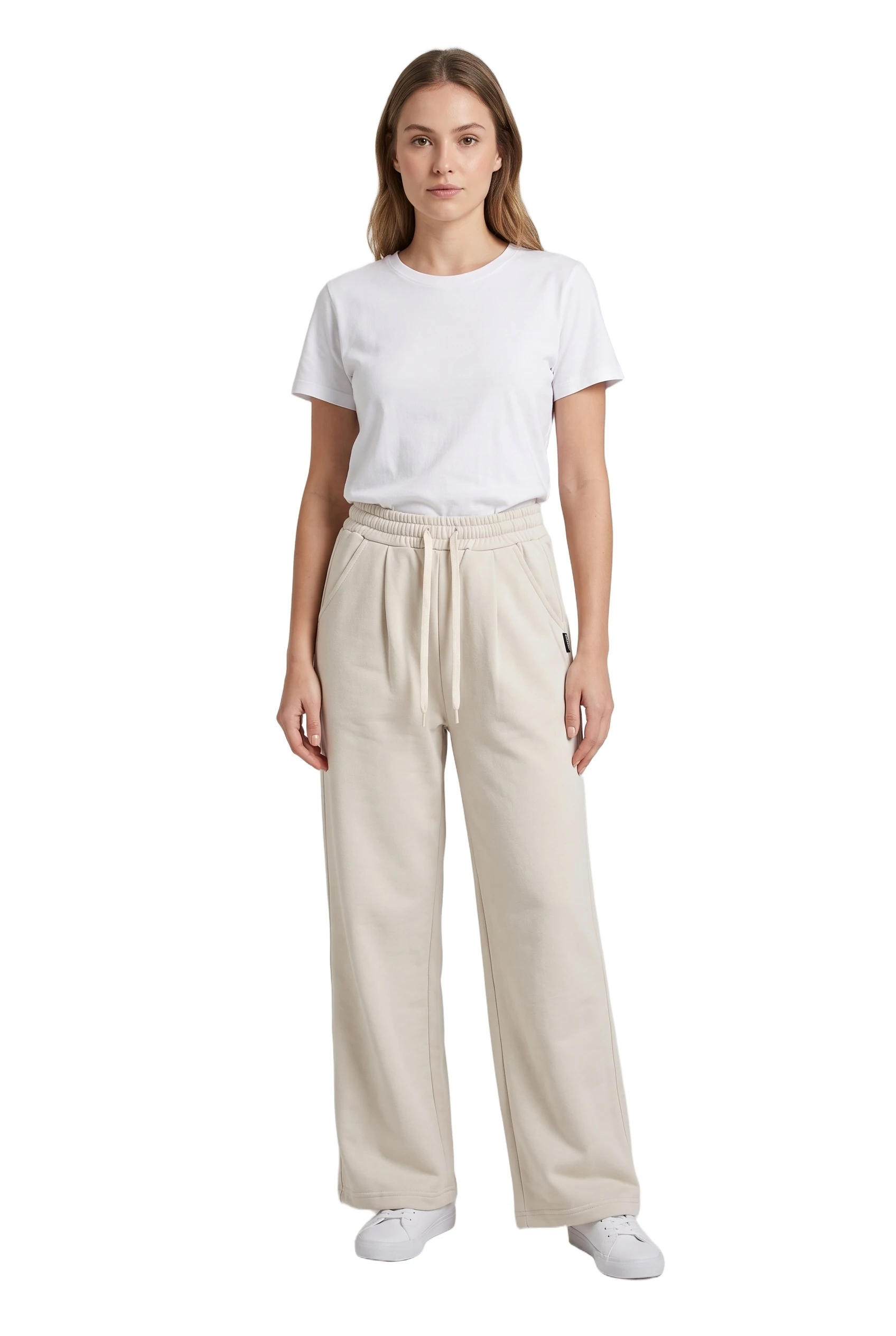 Women Brushed Wide Leg Trousers Looker 501